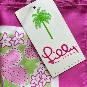 NWT Lilly Pulitzer + Ford Breast Cancer Awareness Silk Scarf